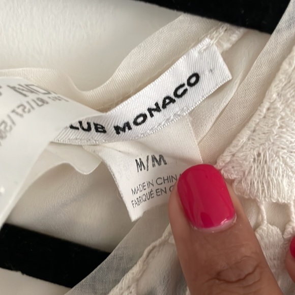 CLUB MONACO | Guipire lace-like sleeveless top - Picture 4 of 6